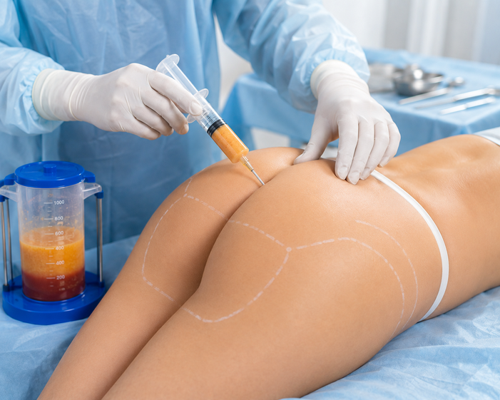Surgeon consulting a patient about Fat Transfer Augmentation